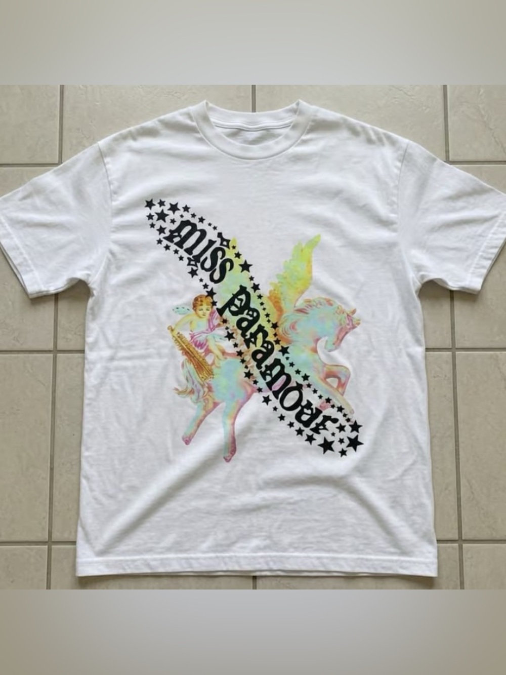 Hayley Williams Miss Paramour White Graphic T Shiet